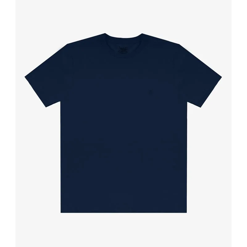 Camiseta Masculina Básica Em Suedine Diametro Azul G