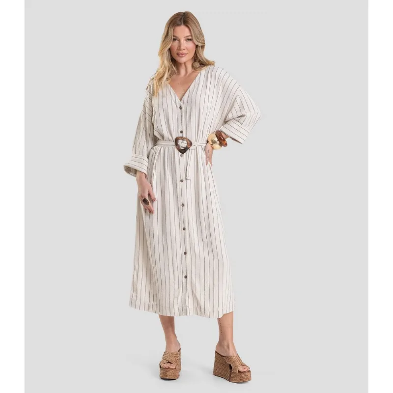 Vestido Feminino Chemise Dianna Bege M