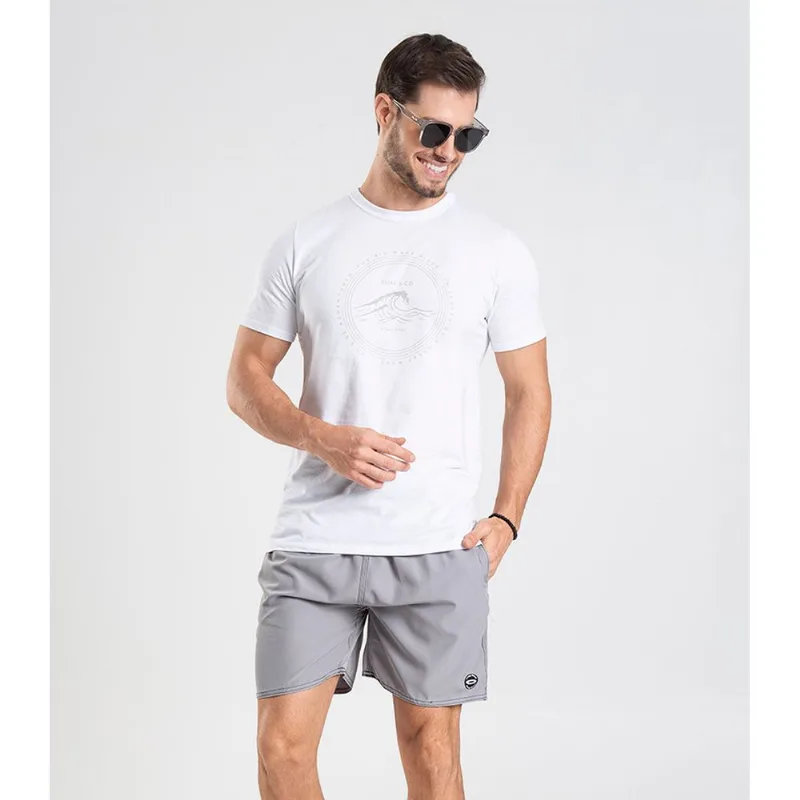 Bermuda Masculina Lisa De Microfibra Long Bong Cinza M