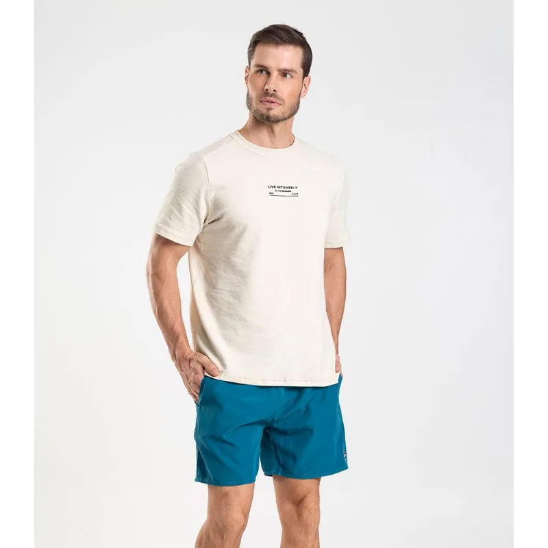 Bermuda Masculina Lisa De Microfibra Long Bong Azul P