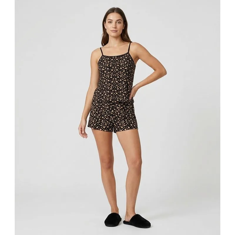 Short Doll Curto Feminino De Liganete Bella Ana Preto P