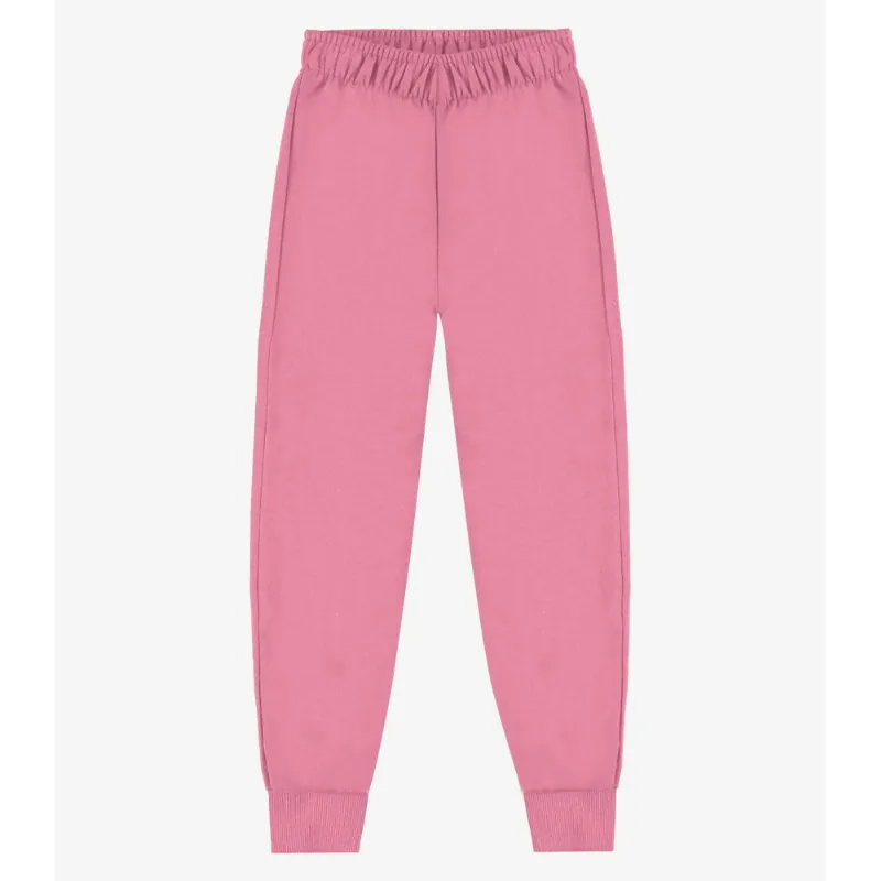 Calça Infantil Moletom Básica Rovitex Kids Rosa 16