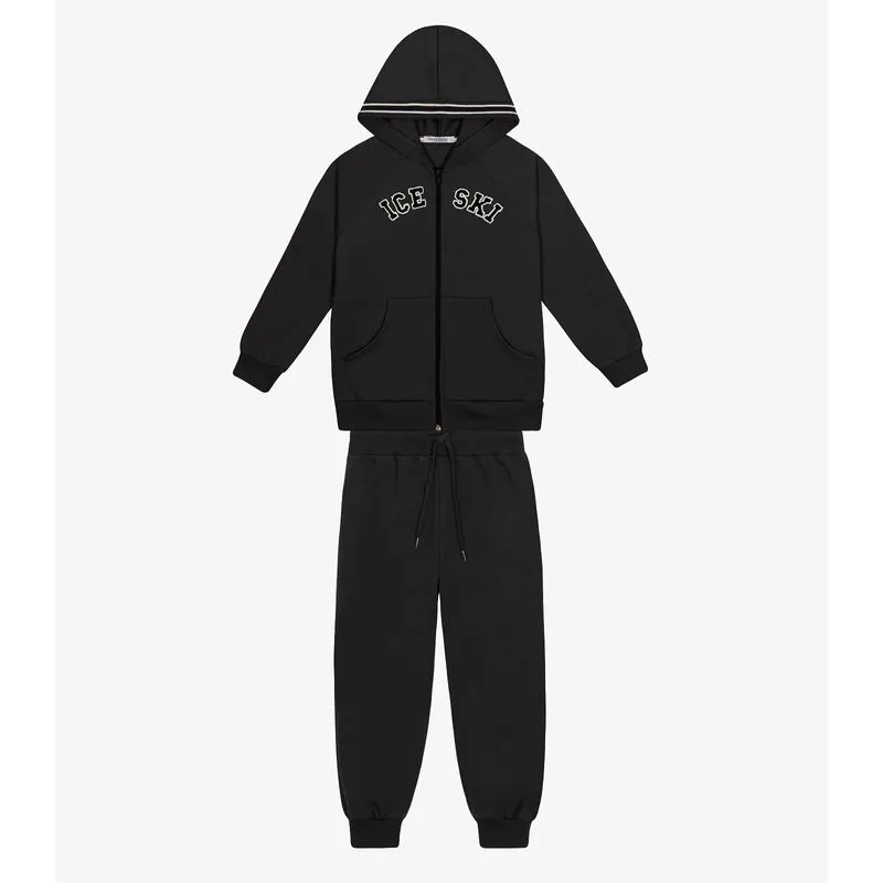 Conjunto Jaqueta com Capuz e Calça Trick Nick Preto 8