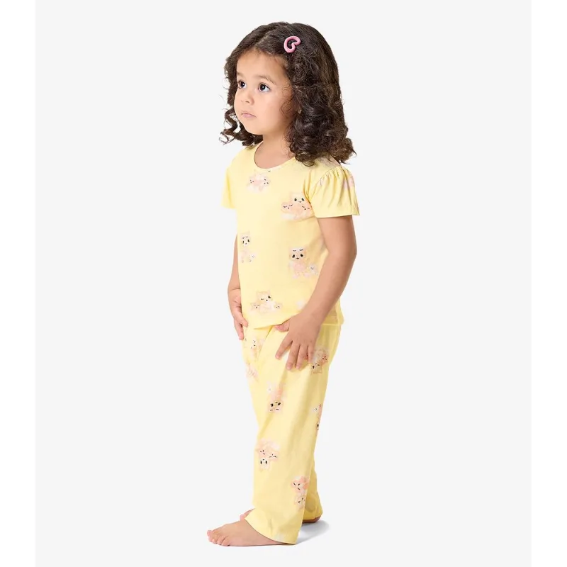 Pijama Blusa Com Calça Infantil Rovi Kids Amarelo 1