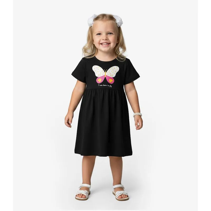 Vestido Infantil em Molecotton Select Preto 4