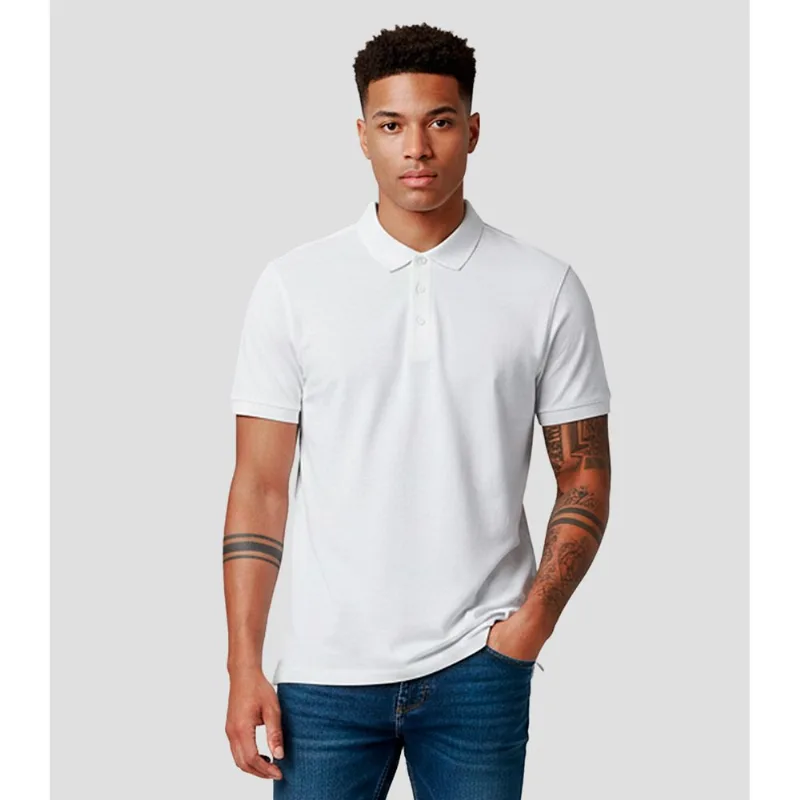 Camisa Polo Masculina Básica Select Branco P