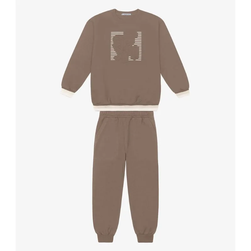 Conjunto Blusão Com Calça Masculino Trick Nick Marrom 14