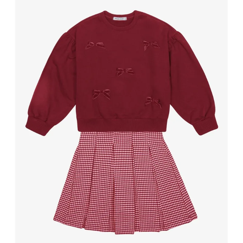 Conjunto Blusão com Saia Menina Trick Nick Vermelho 12