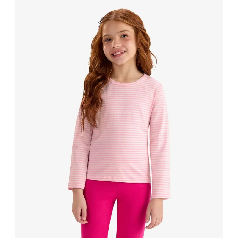 Blusa Manga Longa Rovi Kids Menina Rosa 1