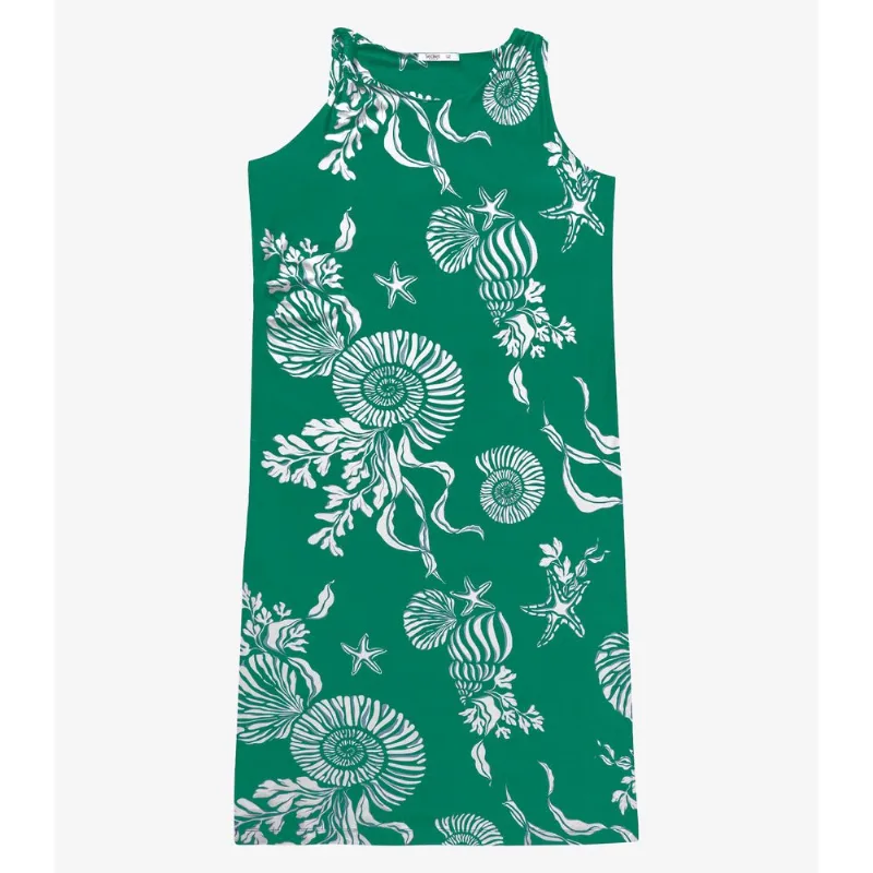 Vestido Midi Estampado Secret Glam Verde Plus G4