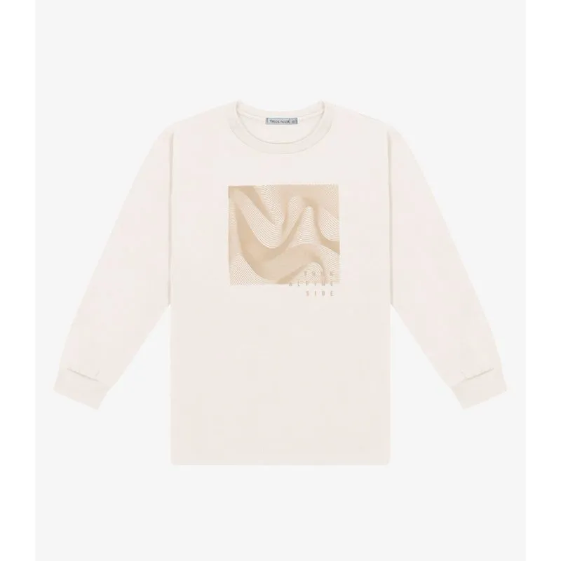 Camiseta Manga Longa Menino Trick Nick Bege 12