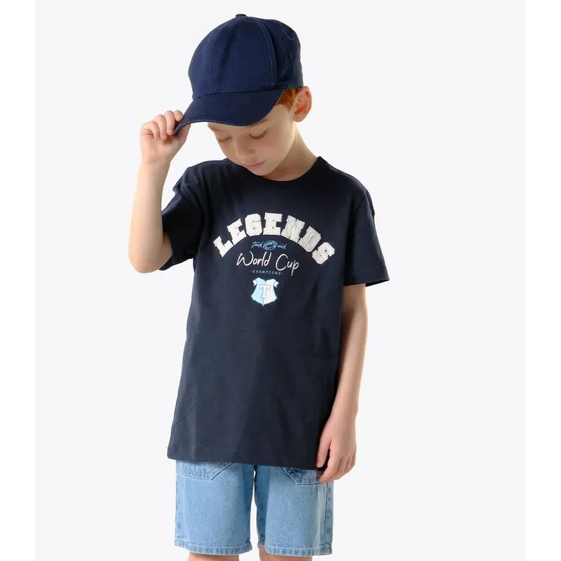 Conjunto Infantil Camiseta Com Bermuda Trick Nick Azul 4