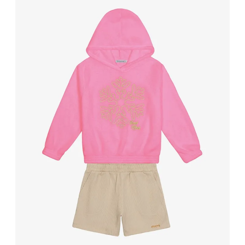 Conjunto Blusão com Capuz e Shorts Trick Nick Rosa 8