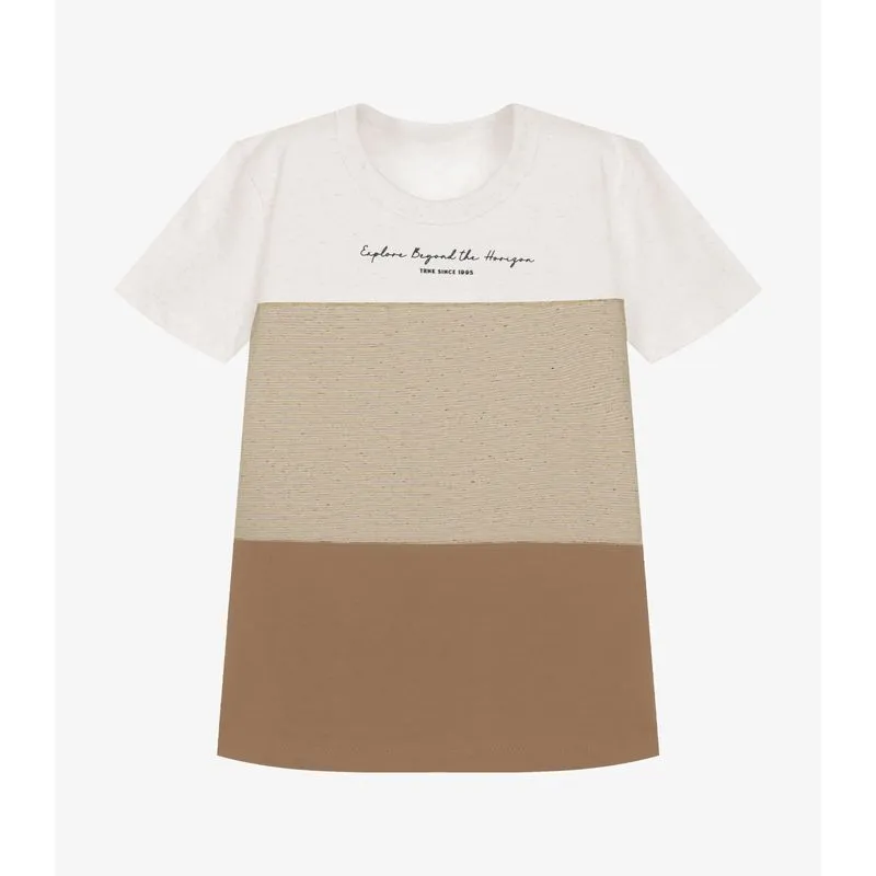 Camiseta Infantil Menino Meia Malha Trick Nick Marrom 6