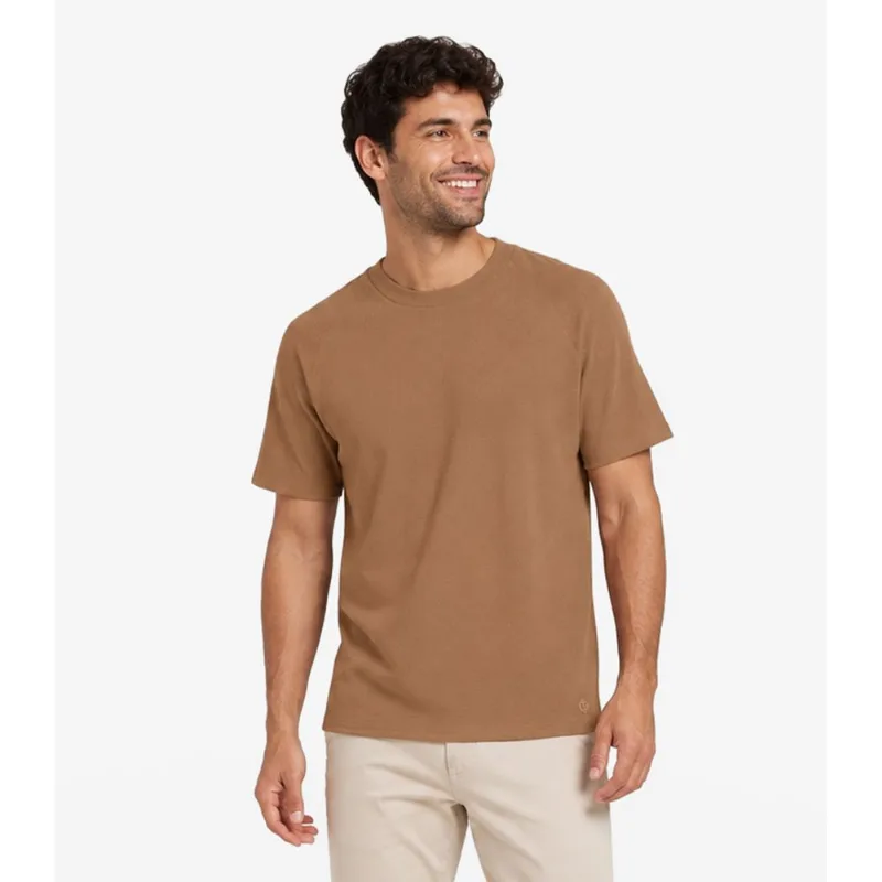 Camiseta Masculina Malhão Maquinetado Diametro Marrom G