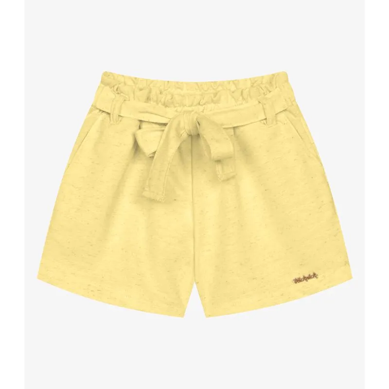 Shorts Infantil Menina Moletinho Trick Nick Amarelo 4