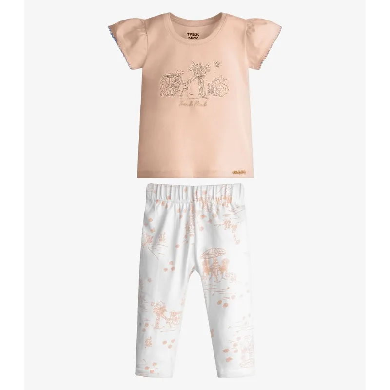 Conjunto Feminino Blusa Com Legging Trick Nick Rosa G