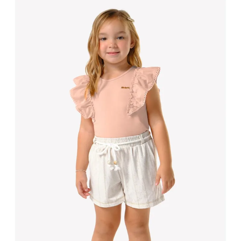 Conjunto Infantil Regata Com Shorts Trick Nick Rosa 4