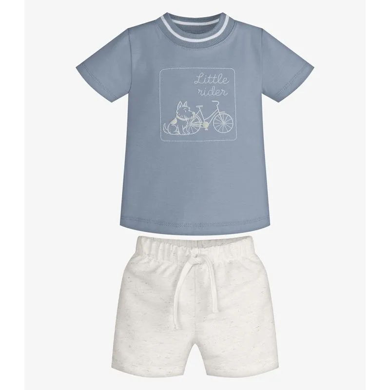 Conjunto Infantil Camiseta Com Bermuda Trick Nick Azul M