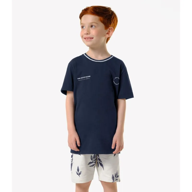 Conjunto Infantil Camiseta Com Bermuda Trick Nick Azul 6