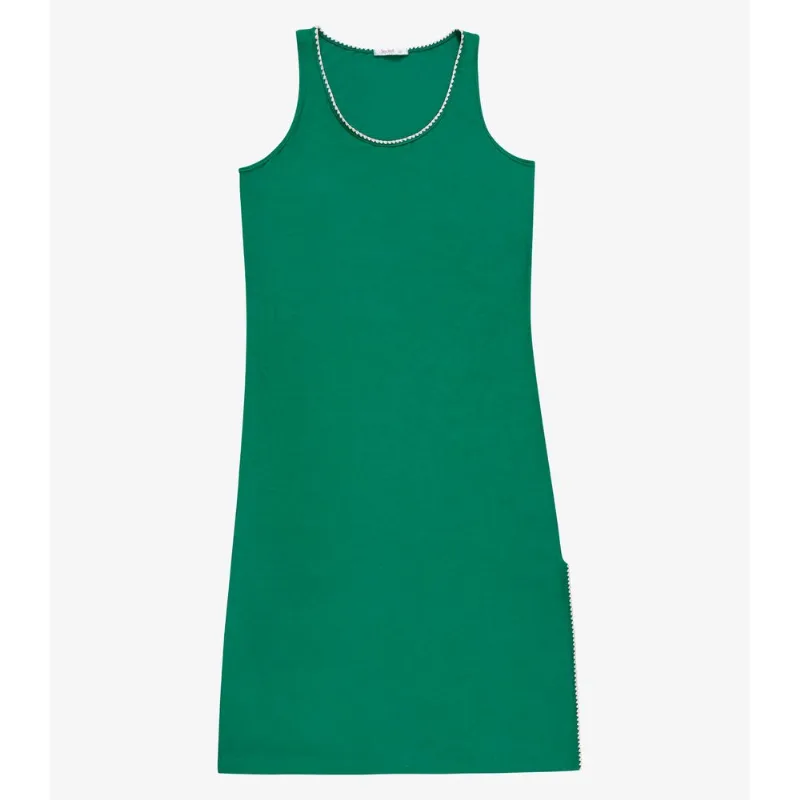 Vestido Midi Com Detalhe Ponto Concha Secret Glam Verde Plus G4