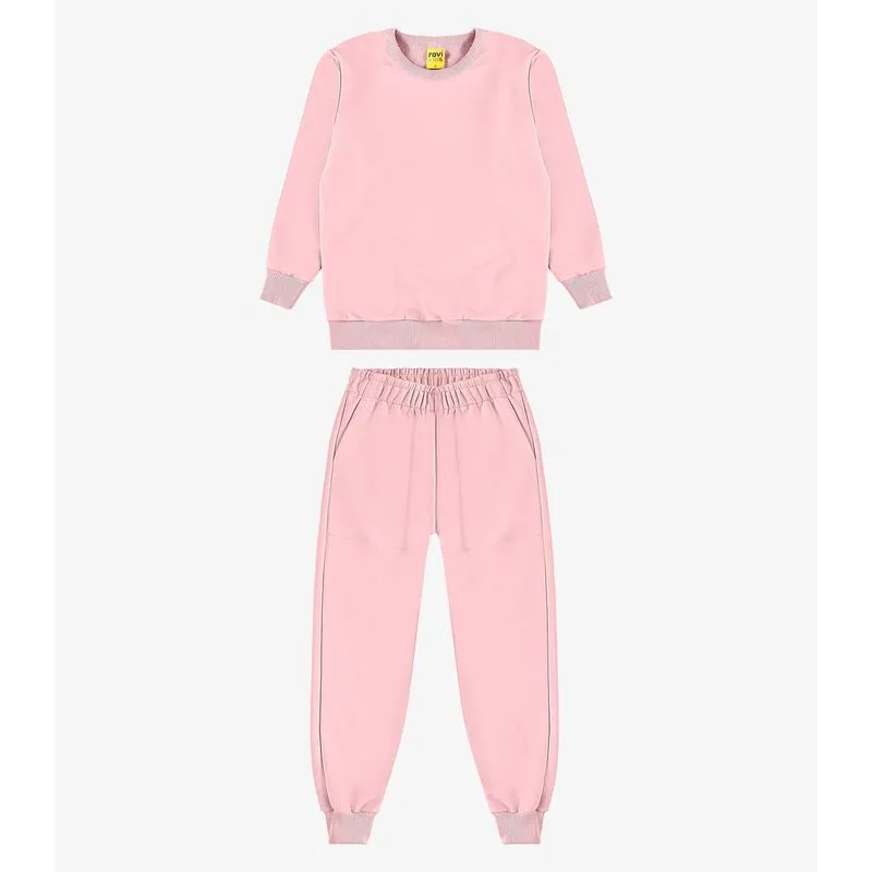 Conjunto Blusão com Calça Menino Rovi Kids Rosa 3