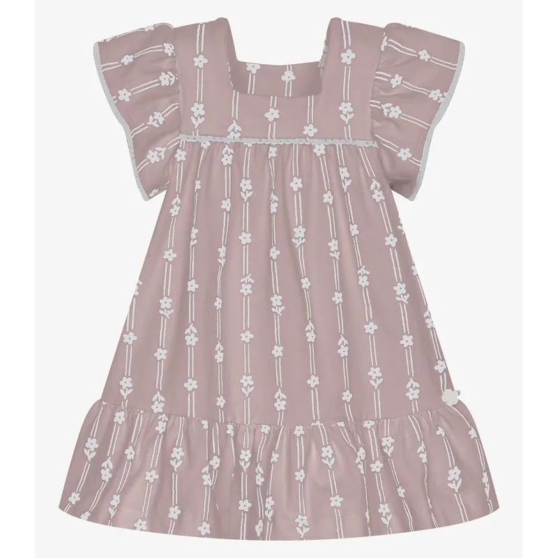 Vestido Infantil Menina Cotton Leve Trick Nick Rosa 3