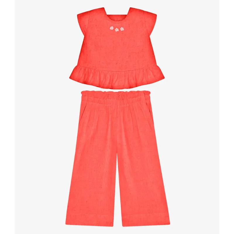 Conjunto Menina Blusa Com Pantacourt Trick Nick Rosa 8