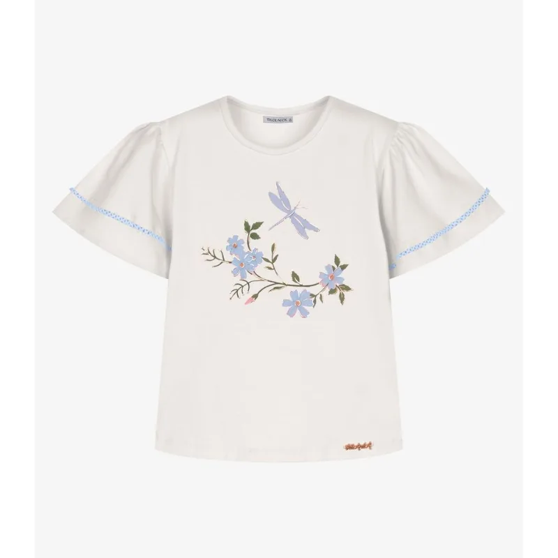 Blusa Infantil Cotton Com EstampaTrick Nick Bege 3