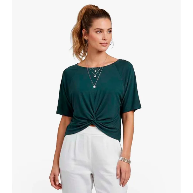 Blusa Feminina Lisa Infinita Cor Verde P