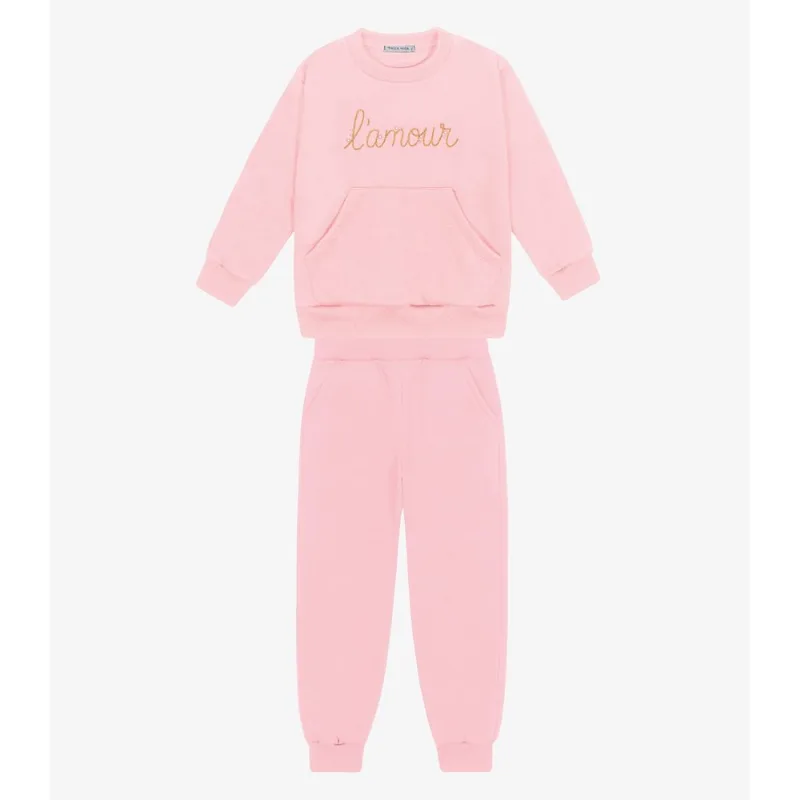 Conjunto Blusão com Calça Menina Trick Nick Rosa 10