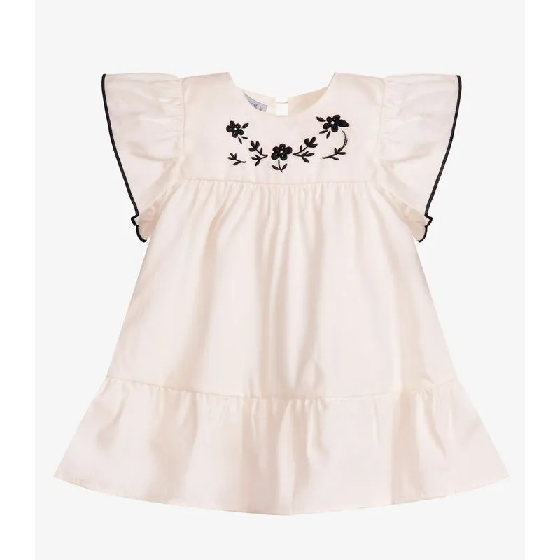 Vestido Infantil Menina Tricoline Trick Nick Bege 2