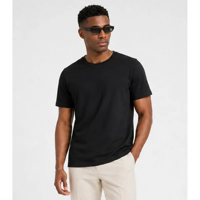 Camiseta Masculina Básica Manga Curta Select Preto GG