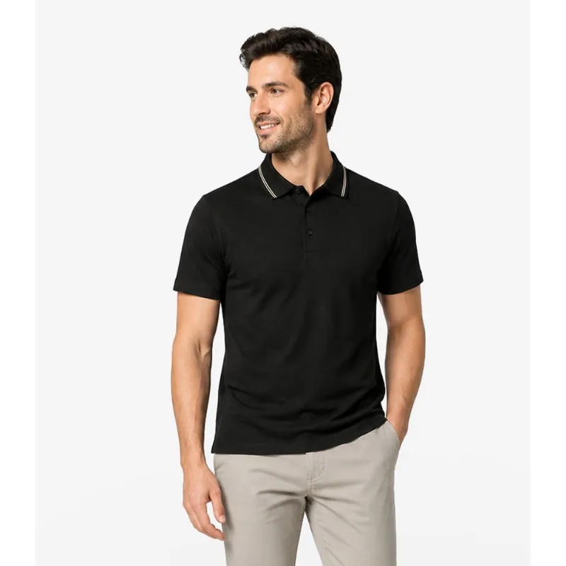 Polo Masculina Malhão Maquinetado Diametro Preto M