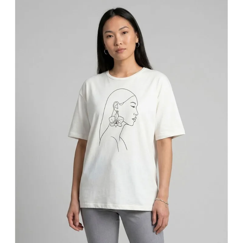 Blusa Feminina Com Estampa Localizada Infinita Cor Bege P