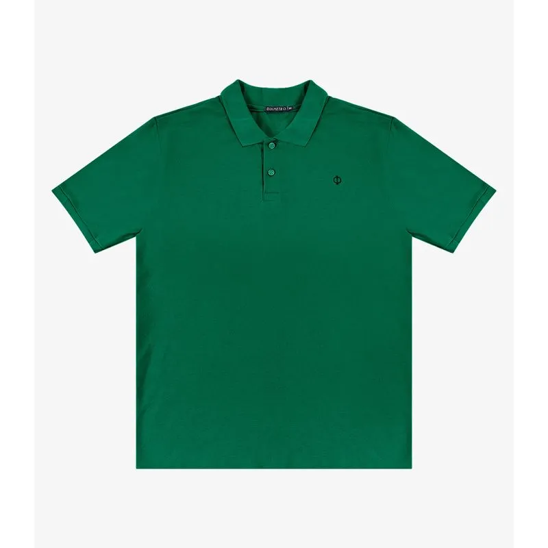 Polo Masculina Em Piquet Diametro Verde M