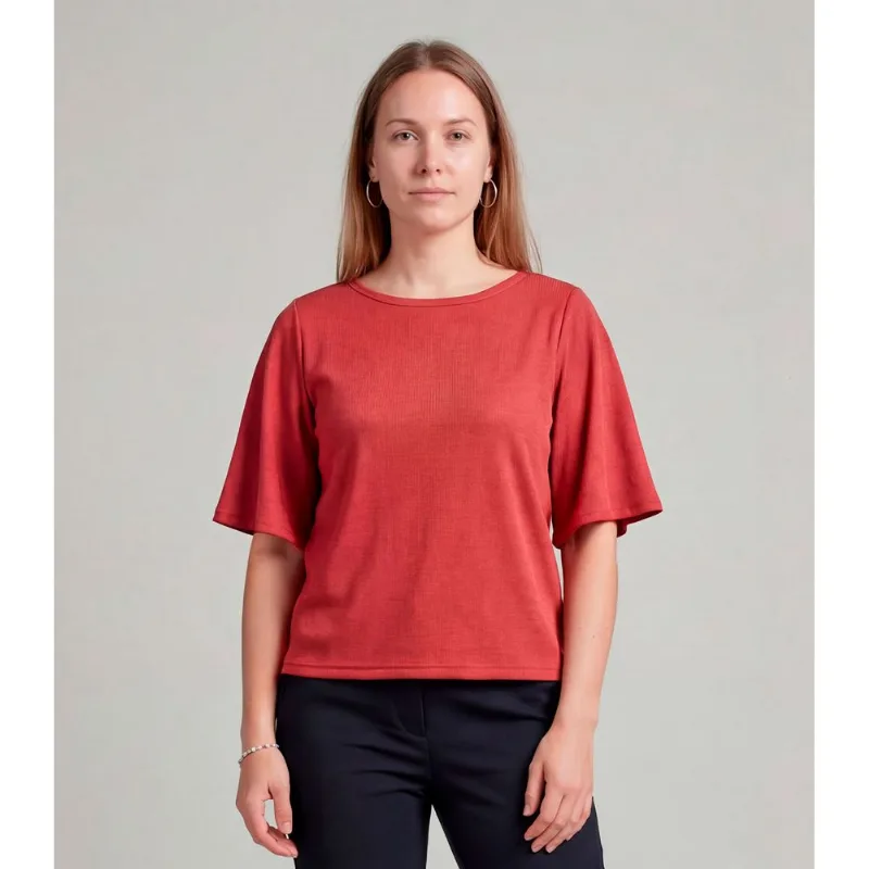 Blusa Feminina Manga Gôde Ampla Infinita Cor Laranja M