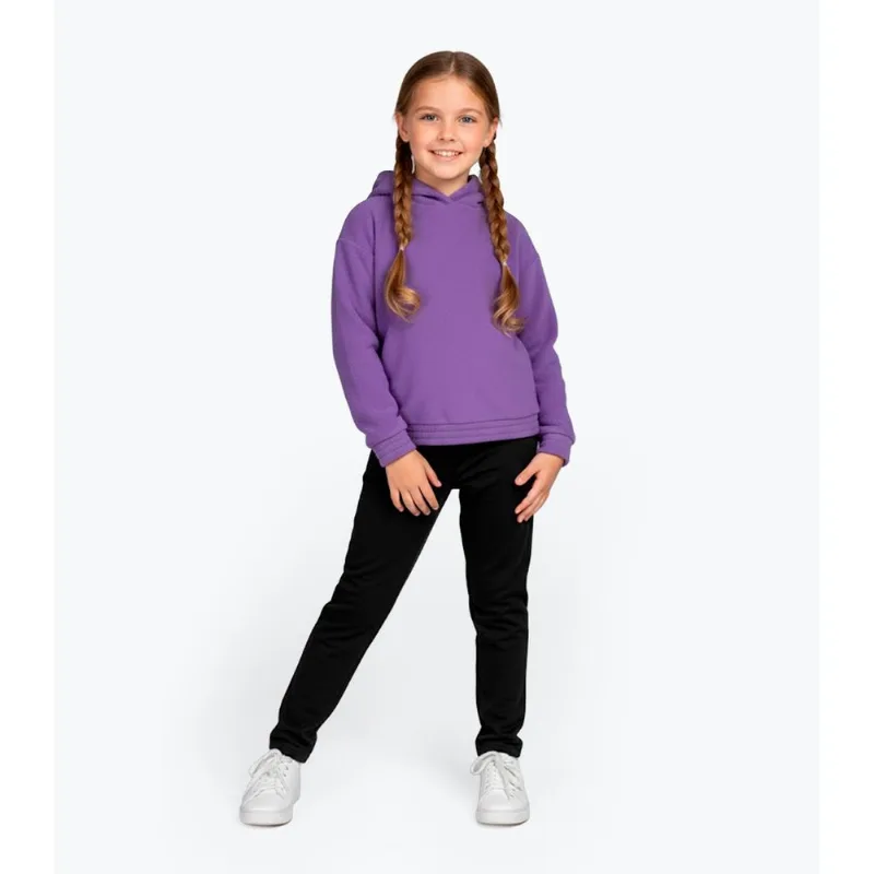 Conjunto Blusão Com Legging Menina Rovi Kids Roxo 3