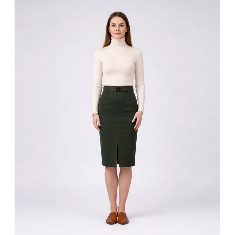 Saia Feminina Bengaline Renaluci Verde M