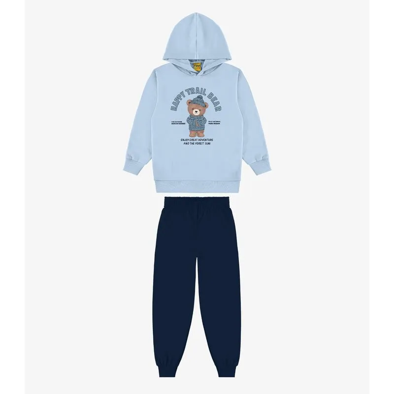 Conjunto Blusão Com Calça Menino Rovi Kids Azul 3