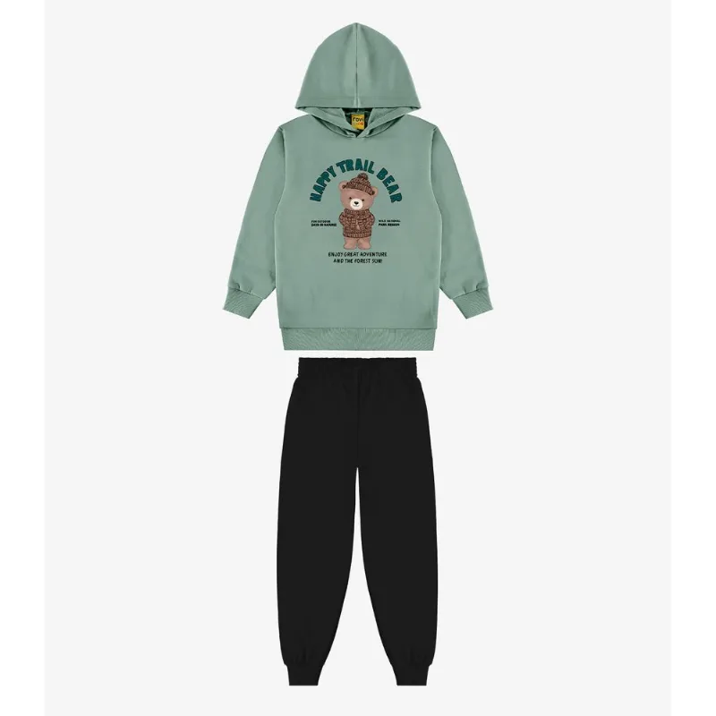 Conjunto Blusão Com Calça Masculino Rovi Kids Verde 1