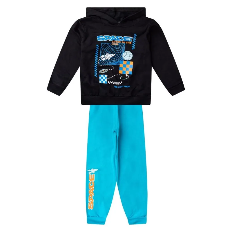Conjunto Moletom Menino Blusão E Calça Select Preto 8