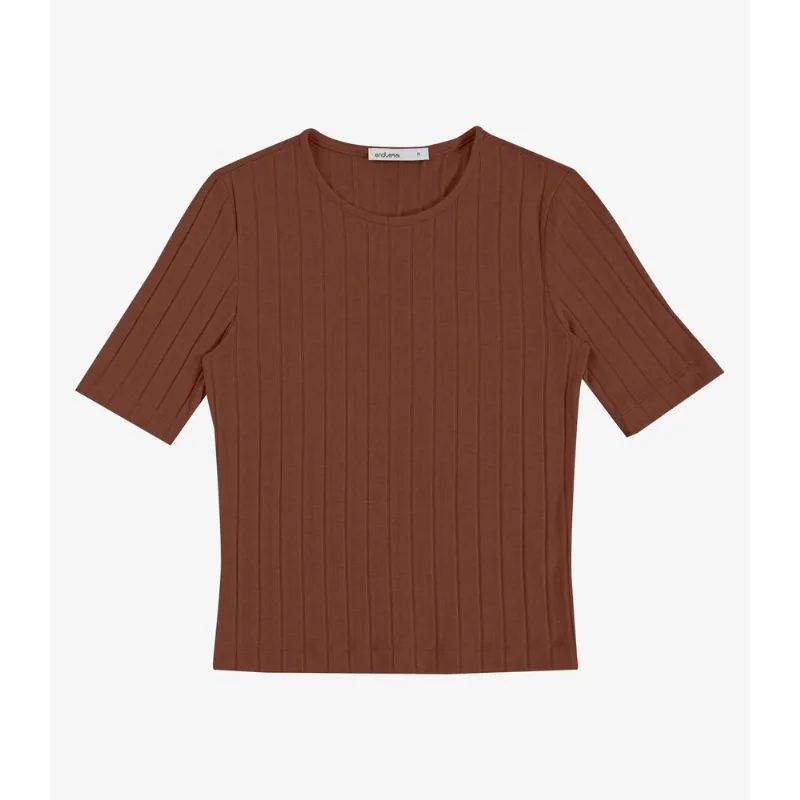 Blusa Feminina Em Tricot Canelado Endless Marrom GG