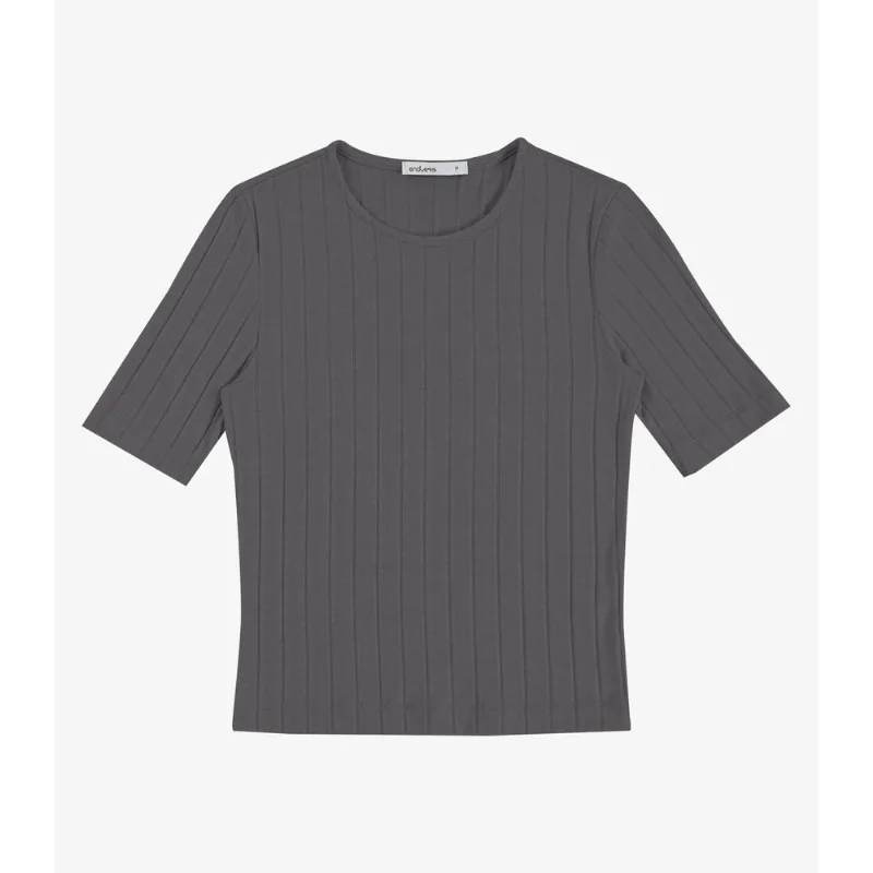 Blusa Feminina Em Tricot Canelado Endless Cinza M