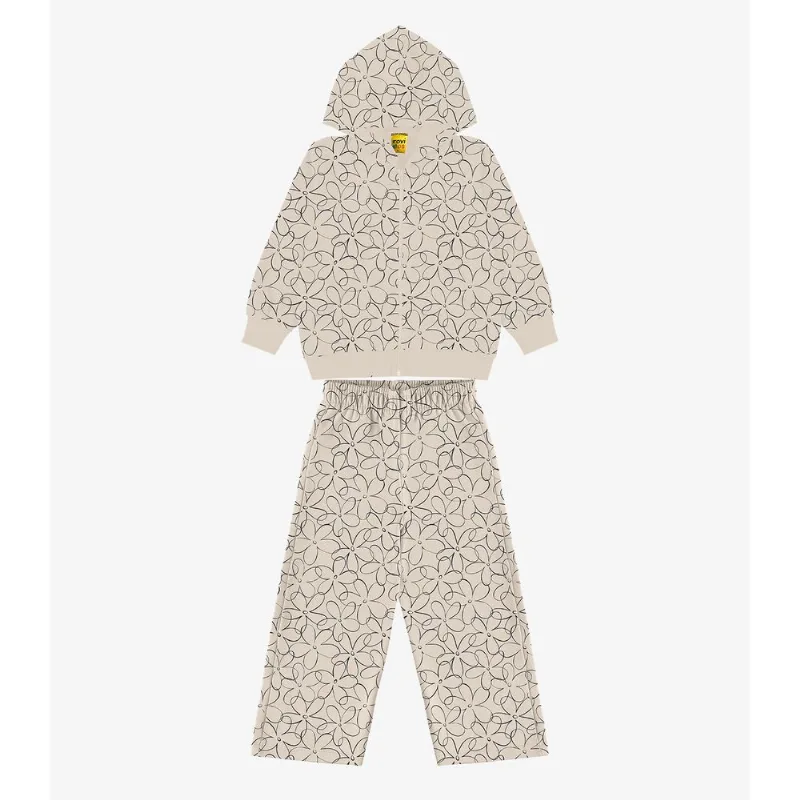 Conjunto Jaqueta com calça Menina Rovi Kids Bege 12