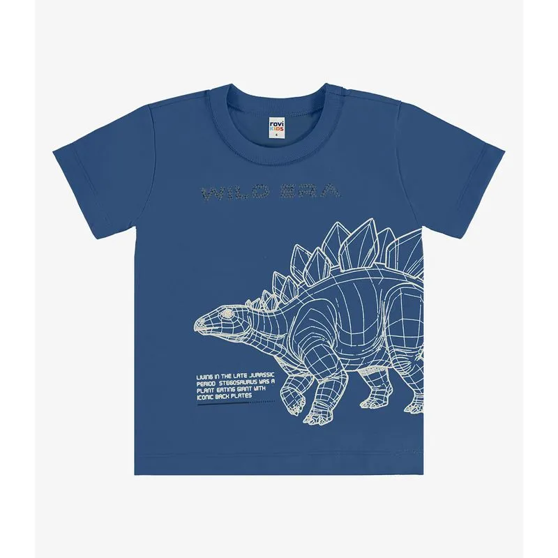 Camiseta Infantil Com Estampa Rovi Kids Azul 6
