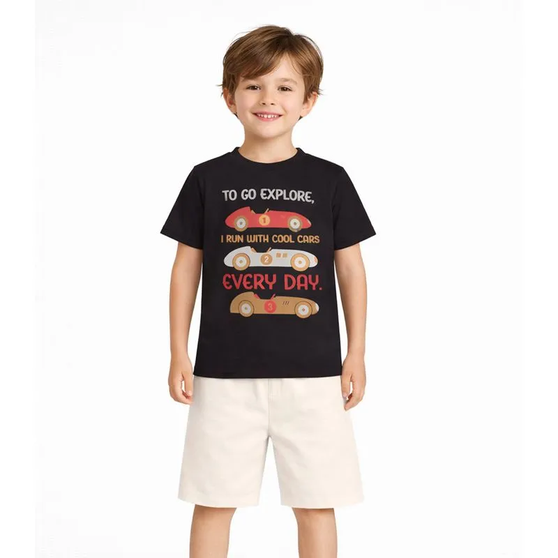 Conjunto Menino Camiseta E Bermuda Select Bege 8