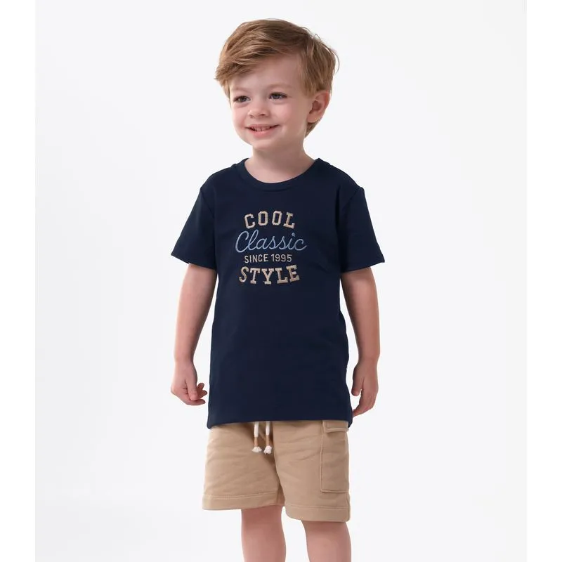 Conjunto Camiseta Com Bermuda Trick Nick Azul 6