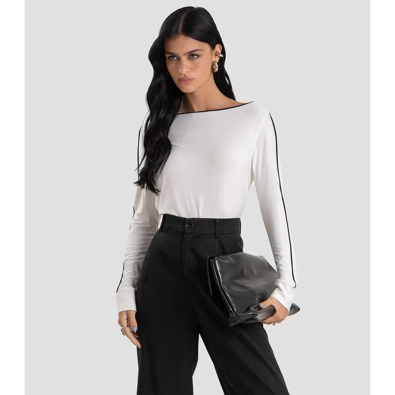 Blusa Feminina em Viscose Creponada Dianna Bege P