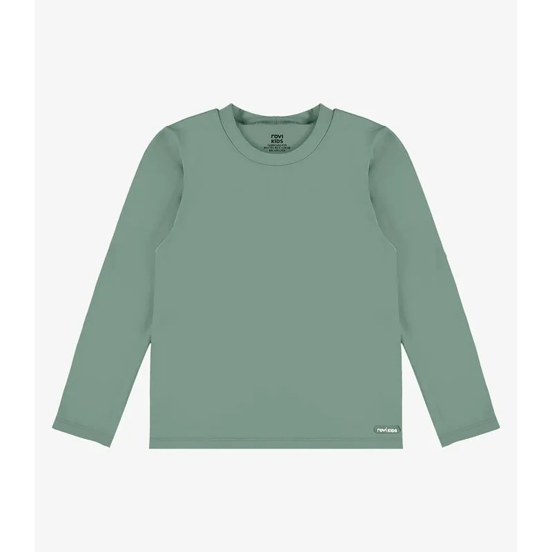 Camiseta Proteção UV Longa Infantil Rovi Kids Verde 12